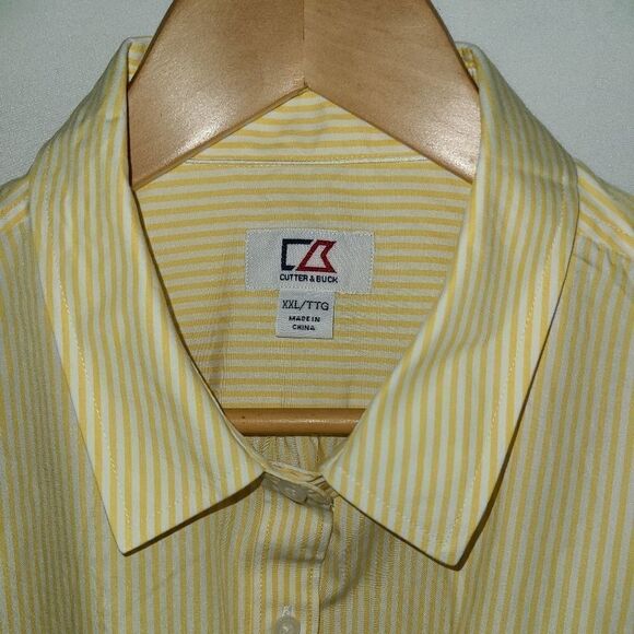 Cutter & Buck Button Shirt Long Sleeve Green Bay P - Picture 3 of 4